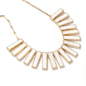 kate spade mother of shell bar statement necklace